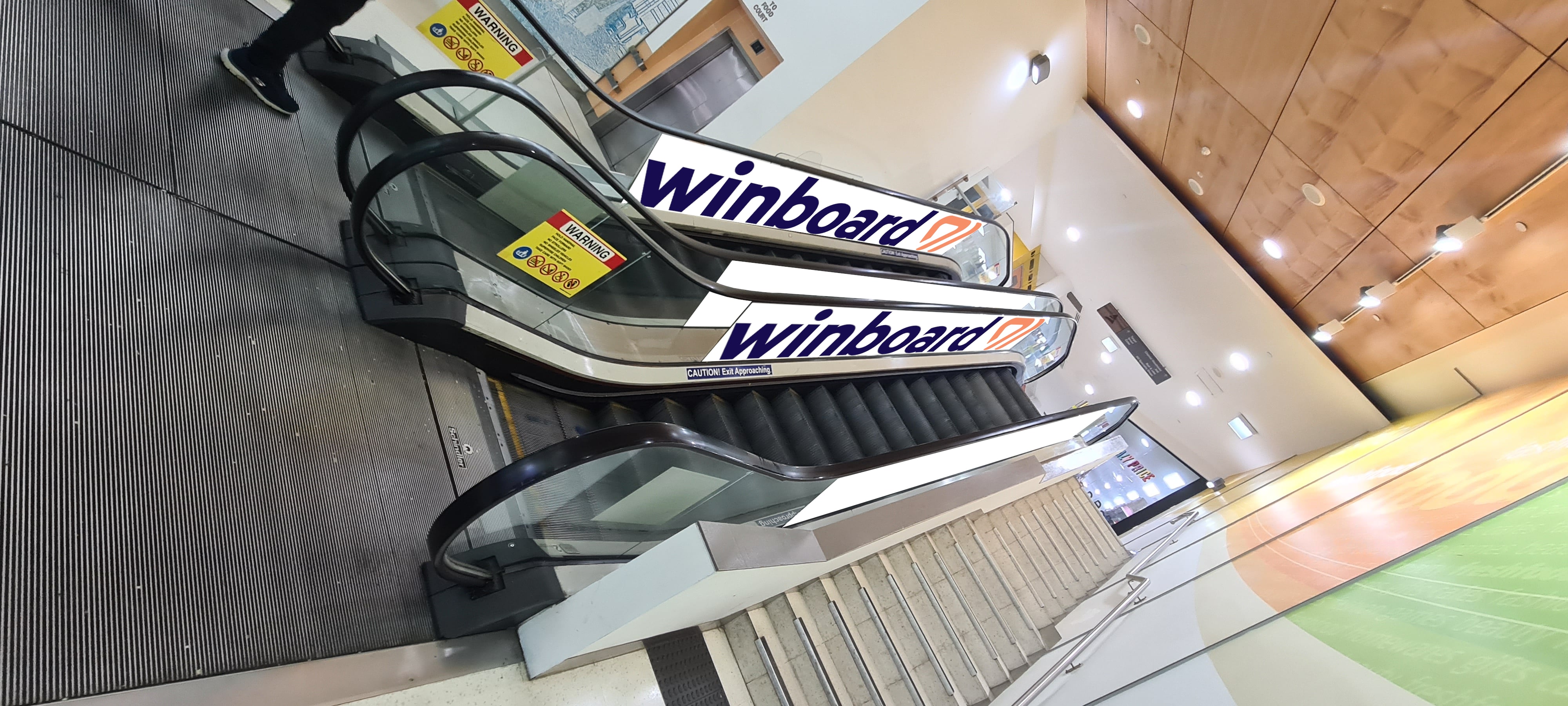 High Impact Escalator Signage Opportunity Jull Street Mall Entrance