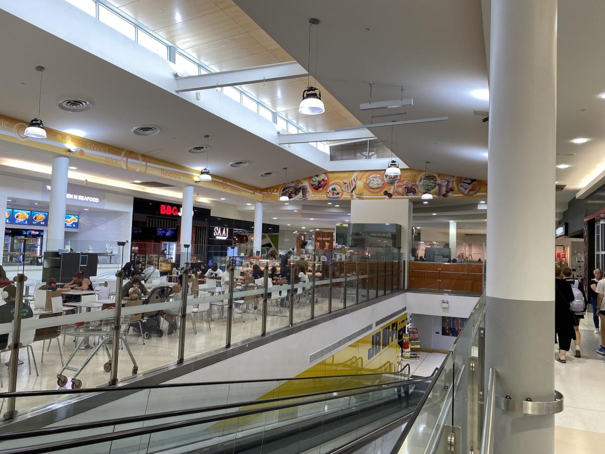Banner Signage Opportunity Over Travelator - Food Court